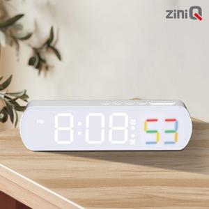 스마트LED 무소음 전자알람시계 온도 날짜 시간 타이머기능 탁상용 ZQ-CM400
