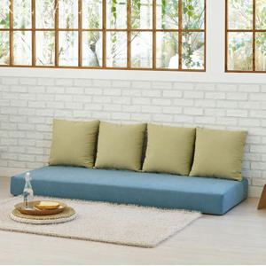 국내제작 데일리 풀커버 패브릭 3인 좌식 소파(M) 애플그린 커버세탁 색상변경가능