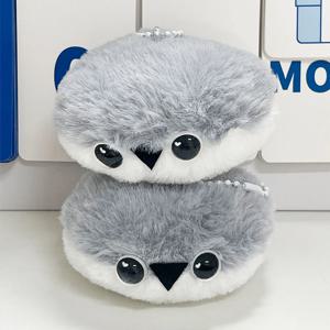 소리나는 귀여운 하트 눈 납작한 물고기 인형 키링 가방 열쇠고리 키홀더