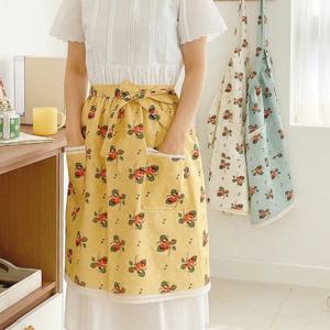 앞치마 들딸기린넨 3color