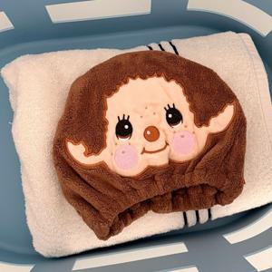 몬치치 몽치치 머리 헤어 드라이 샤워 캡 타월 타올