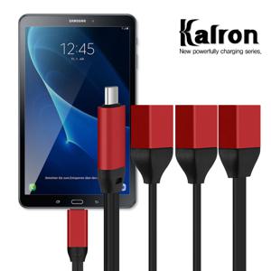 KC-3in1 c타입 USB 3포트 멀티 otg 젠더 케이블 음악 사진전송 스마트폰
