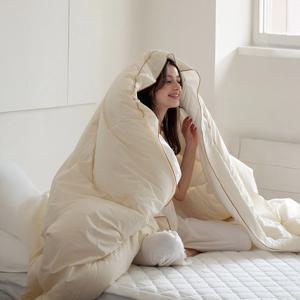 60수 고밀도순면 텐셀 모달100% 옥수수솜 코모 레브 차렵이불 3컬러 SS/Q/K