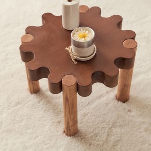 국산 원목 친환경 소파테이블 거실 사이드 GEAR TABLE
