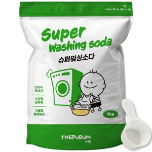 더푸룸 탄산 워싱소다 5kg 기름때, 찌든때 소다 가루세제