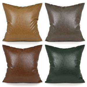 클래시 가죽 쿠션커버 북유럽 쇼파쿠션 40 50 거실 카페 인테리어 인조가죽 2size