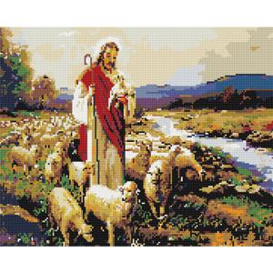 DIY 보석십자수 (캔버스형) 예수와 양 40X50cm