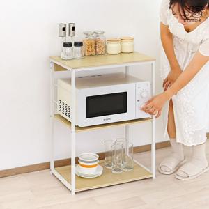 주방 수납장 3단 양념통 주방 선반 정리대 전자레인지 싱크대 틈새 높은 원목 선반장