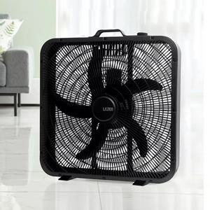 20형 안정감있는 박스형 선풍기 무광 블랙 ESF-2020B