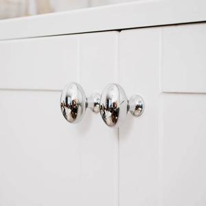 크롬 스틸 타원형 1구 가구 손잡이