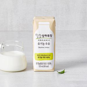 상하목장 유기농 멸균 우유 백색 125ml 24팩