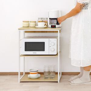 주방 수납장 3단 전자레인지 선반 정리대 원목 높은 싱크대 수납장