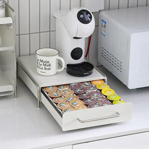 홈카페 서랍식 철제 커피캡슐 보관함 (네스프레소 카누 일리 호환)