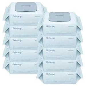 베베숲 모이스처 아기 물티슈 캡형 80매 x10개