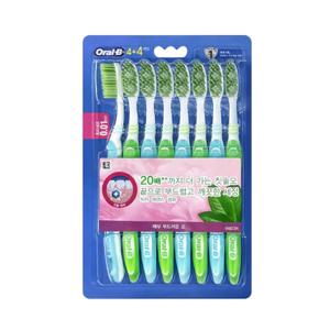 오랄비 저자극 케어 그린티 초미세 칫솔 8개입 x1개