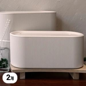 모던 템바보드 멀티탭정리함 무타공 책상 멀티탭거치대 콘센트 보관함 5구 대형 2개