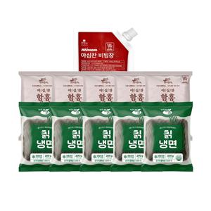 개별포장 칡냉면+함흥냉면 비빔냉면 10인분 (칡냉면5+함흥5+비빔장 500g)