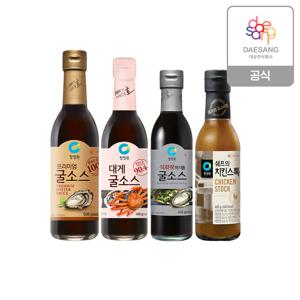 본사직영 굴소스(프리미엄,대게,파기름) 3종 택 2개 + 쉐프의치킨스톡465g 1개