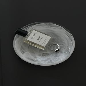 무광 유리 악세사리 트레이 반지 귀걸이 정리 소품 인테리어 플레이트