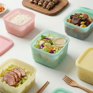 실리콘 용기 냉동밥보관 전자레인지 3p 세트 냉장고정리