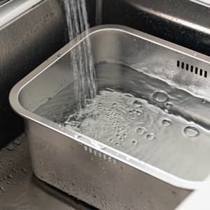 롬스테인 에드 스텐 설거지통 10L 물빠짐 사각 싱크대 다용도 볼