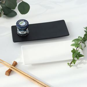 업소용 일식 초밥 접시 스시 오마카세 플레이트 블랙 무광