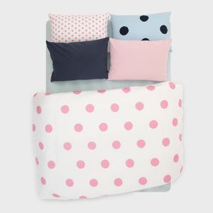 레이어로그#7 퍼프리 화이트/핑크 도트& 60수 스카이 민트 이불 커버/차렵이불