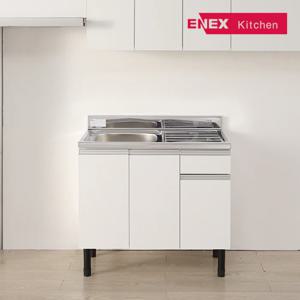 에넥스 유닉 DIY 소형 싱크대 스텐레스 서랍 개수대 900 (일반볼)