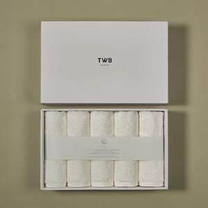 40수 수피마 210g 더 호텔 페이스 타월 5P 기프트 세트