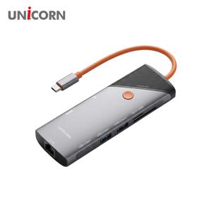 8IN1I USB멀티허브 PD90W충전 4K미러링 TF SD카드리더 TCH-L80