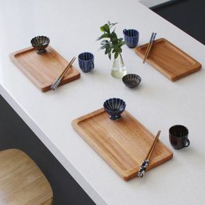 마호가니 고기 접시 3size