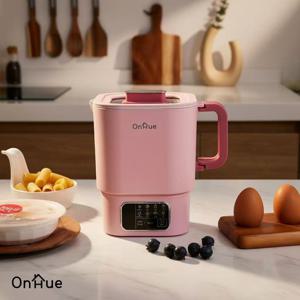 여행용 스텐 멀티포트 라면포트 프리볼트 보관가방 핑크 OHA-EK10TP