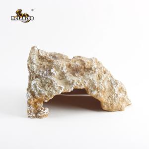 바위 은신처 암석 장식 도마뱀 게코 파충류 사육장 테라리움 장식품