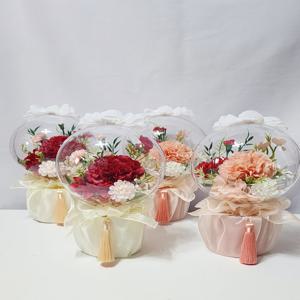 카네이션 비누꽃 플라워 아크릴꽃볼 17cm 풍선 부모님 어버이날 스승의날 기념일 선물