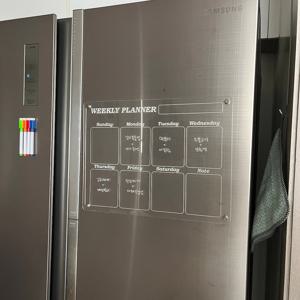 냉장고 자석보드 마그네틱 스케줄 메모 아크릴보드 자석 스케줄판 메모 투명칠판