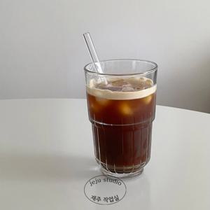 홈카페 투명 유리빨대 내열유리빨대pyrex (국내제작)