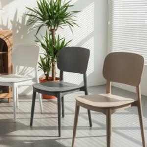 식탁 편의점 외부 캠핑 의자 겹치는 체어 pp 의자 3color