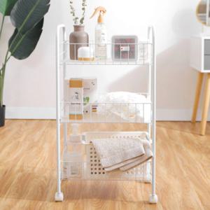 트롤리 이동식 간식 디저트 카트 조리대 주방 미용 웨건 철제 3단 5단