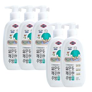 유한락스 삶은듯 깨끗한 주방 500mlX5개/ 도마행주 살균세제