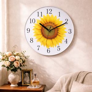 대박아트 풍수금전운재물운 300 무소음 해바라기 벽시계