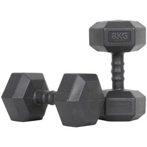 맨즈 육각 아령 8kg 2개 세트 덤벨 헬스