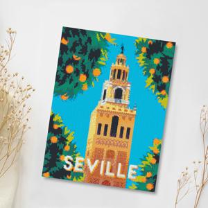 DIY 보석십자수 액자형캔버스_모던시리즈 HH16.세비야 히랄다 탑 (30X40)