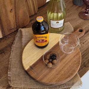 보르네오 월넛우드 시그니처 원형도마/나무도마 플레이트