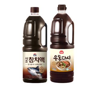 참치액 2.1kg*1개+우동다시소스 2.15kg*1개