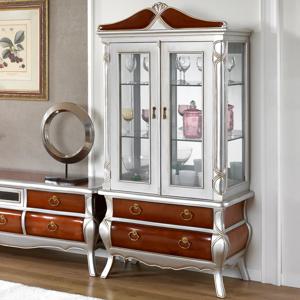 루카 엔틱실버 양주 와인 장식장 유리