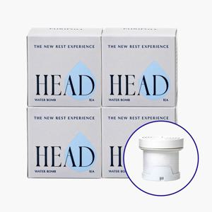 호텔 샤워기 2차 헤드 리필 필터-워터밤(4BOX) : 12개월