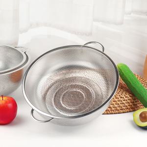 스텐 채반 원형 양수 타공 펀칭볼 건지기 튀김망 물빠짐 싱크대 소쿠리 채망 바구니 29cm