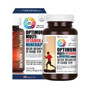 옵티멈 멀티비타민 & 미네랄 포맨 90캡슐 (3개월분) 종합 비타민 영양제