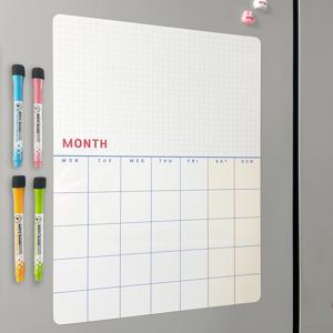 국내제작 프리미엄 컬러 월간 플래너 냉장고 자석메모보드 화이트보드