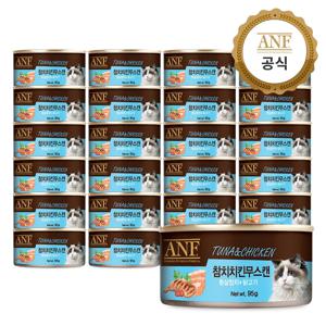 고양이 간식 참치치킨무스 캔 95g x24개